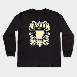 Mazarn Arkansas It Is Where My Story Begins Mama Kids Long Sleeve T-Shirt